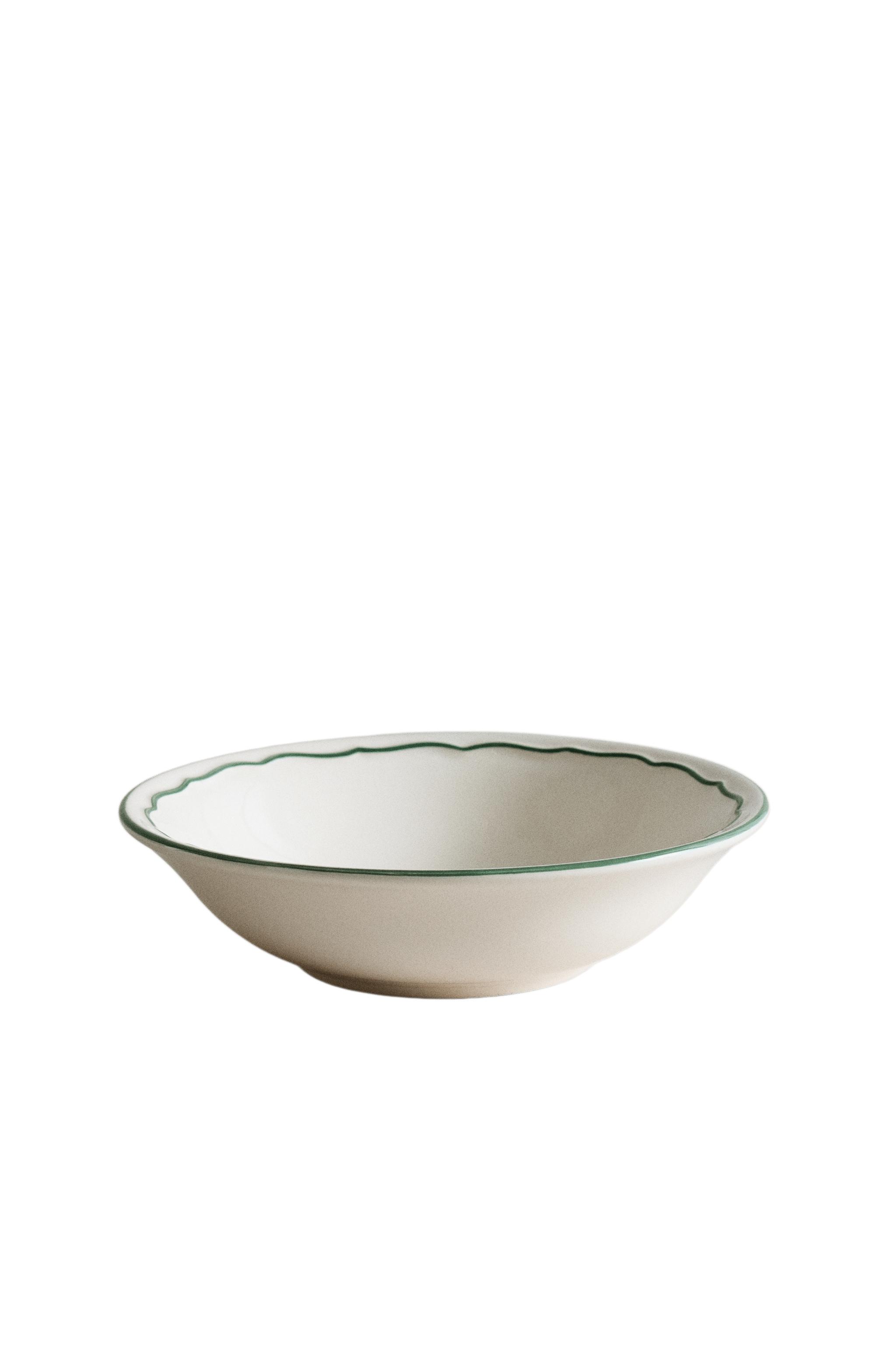 BOL PLAT FAÏENCE BORD CONTRASTANT